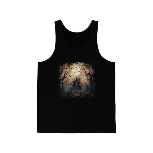 Spooky House - Unisex Jersey Tank