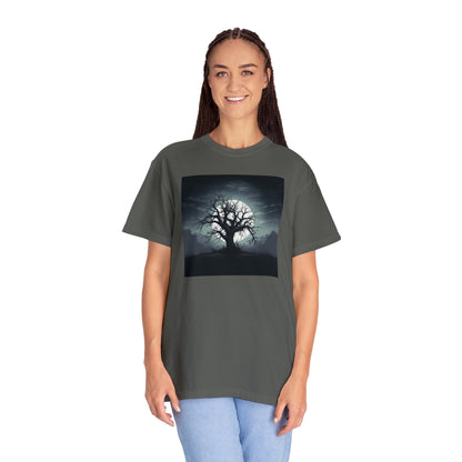 Serene Spooky Tree - Unisex Ultra Soft Garment-Dyed T-shirt