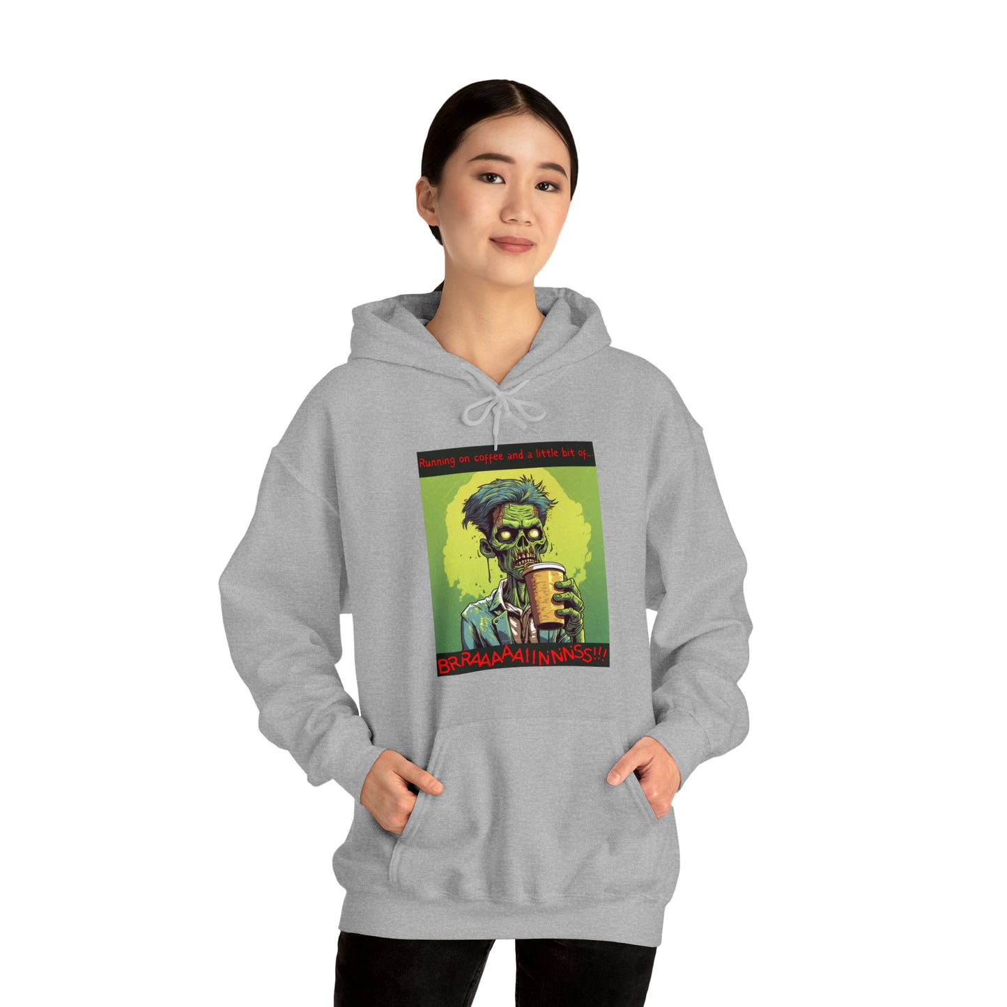 Zombie Coffee Brains - Unisex Heavy Blend™ Hooded Sweatshirt