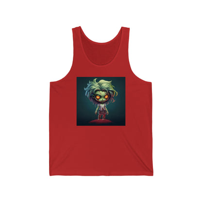 Chibi Zombie Girl - Unisex Jersey Tank