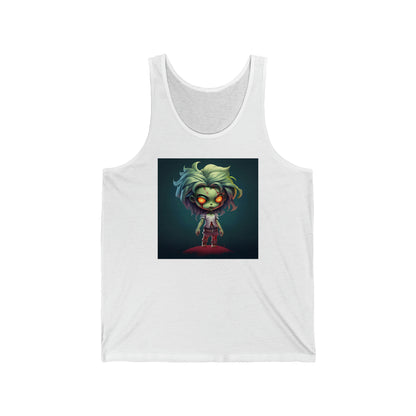 Chibi Zombie Girl - Unisex Jersey Tank