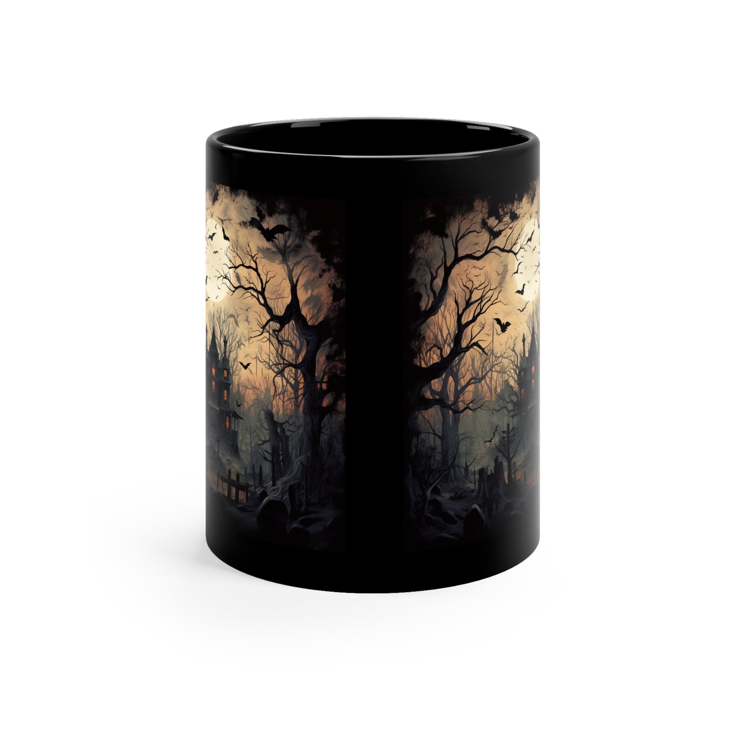 Spooky House - 11oz Black Mug