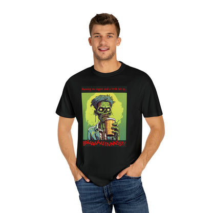 Zombie Coffee Brains - Unisex Ultra Soft Garment-Dyed T-shirt