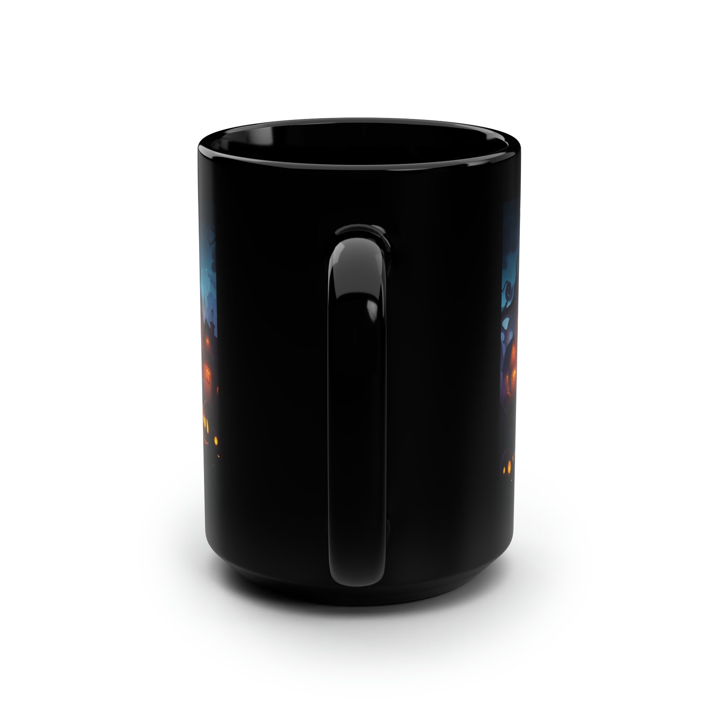 Candy Corn Family - Black Mug, 15oz