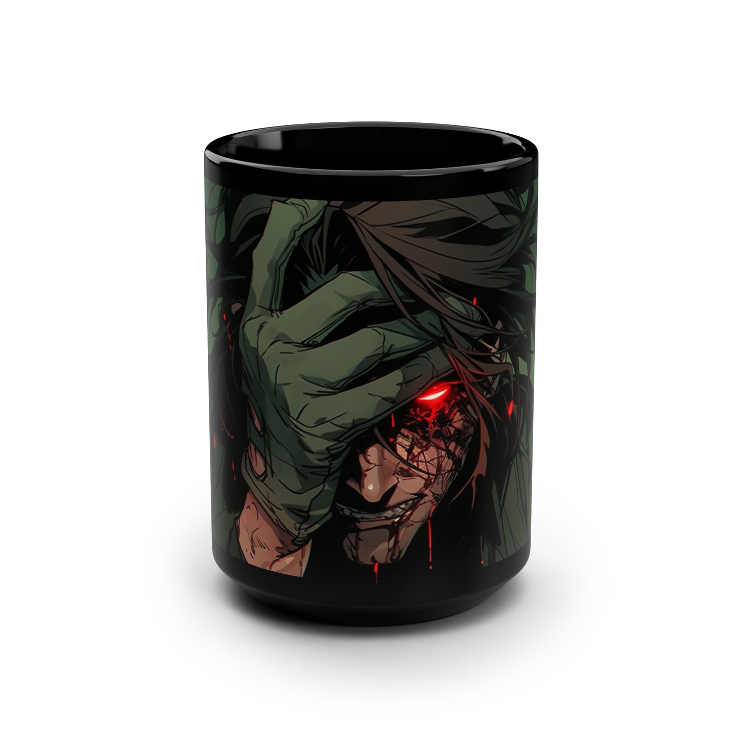 Subject 292 (Closeup) - Black Mug, 15oz