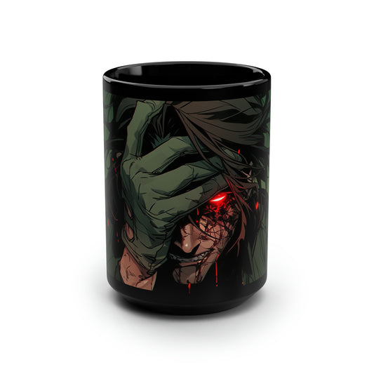 Subject 292 (Closeup) - Black Mug, 15oz