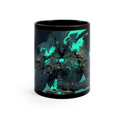 Guardian of Night (Closeup) - 11oz Black Mug