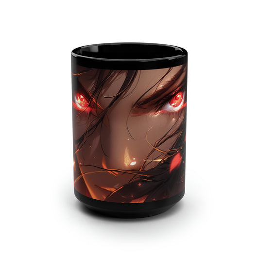 Within the Flame (Closeup) - Black Mug, 15oz