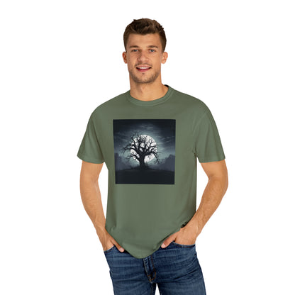 Serene Spooky Tree - Unisex Ultra Soft Garment-Dyed T-shirt