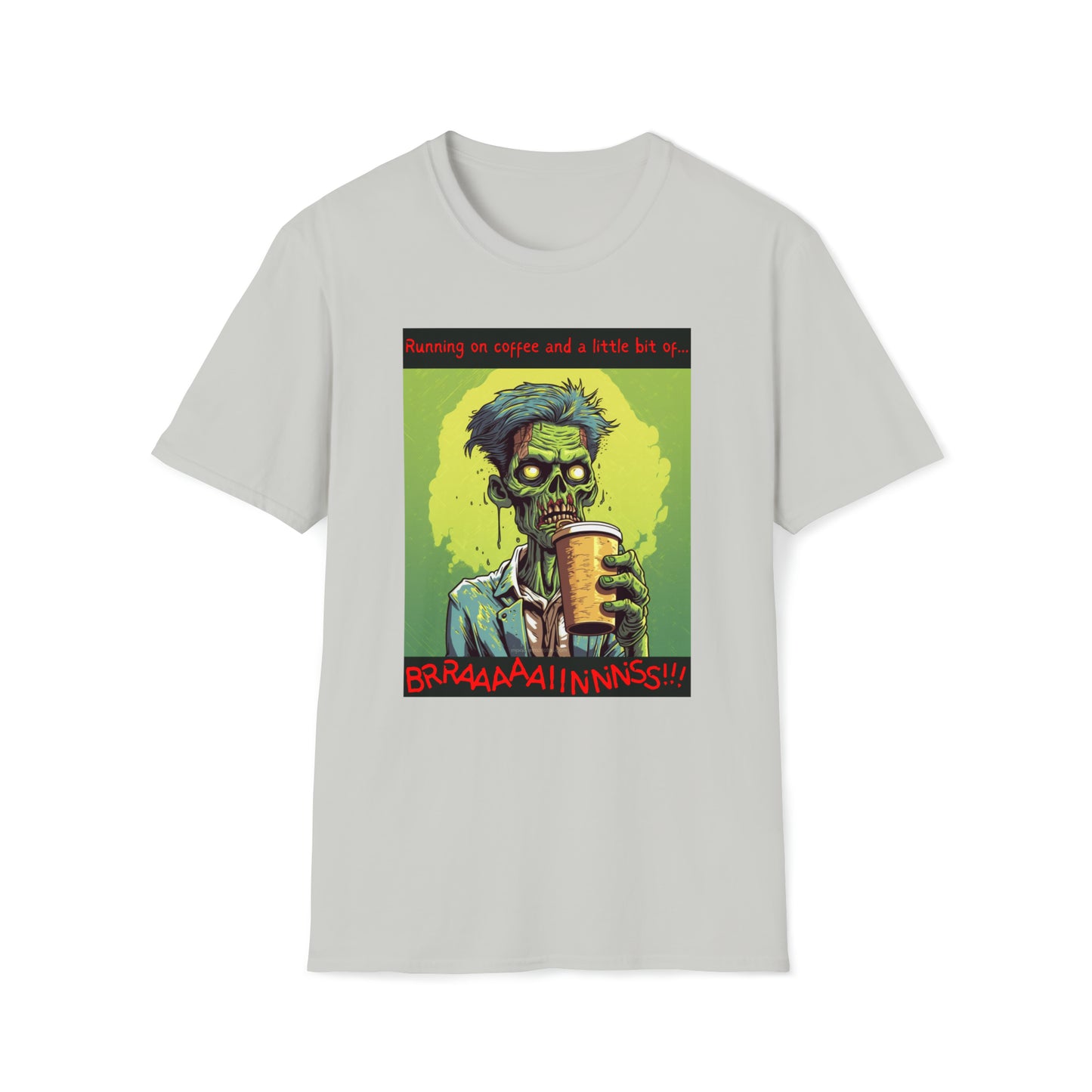 Zombie Coffee Brains - Unisex Softstyle T-Shirt