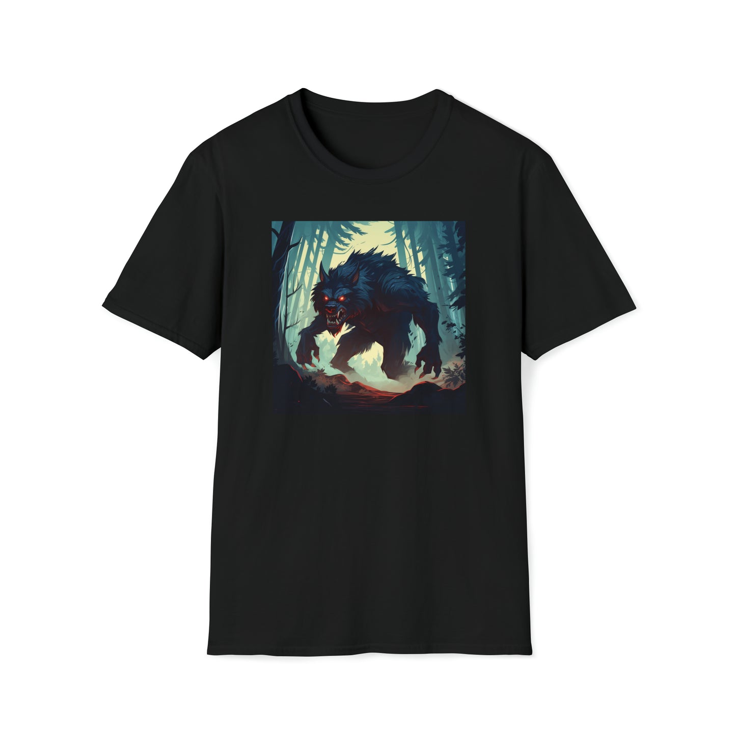 Werewolf in the Woods - Unisex Softstyle T-Shirt