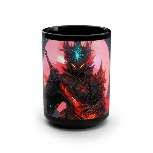 Guardian of Flame (Closeup) - Black Mug, 15oz