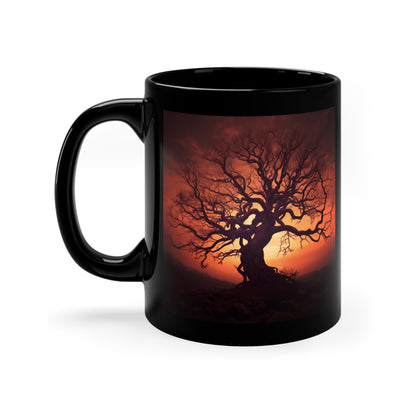 Spooky Tree Subset - 11oz Black Mug