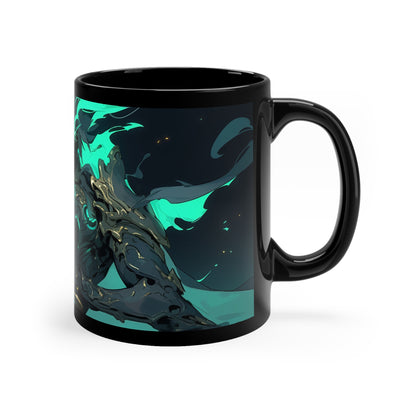 Guardian of Night (Closeup) - 11oz Black Mug