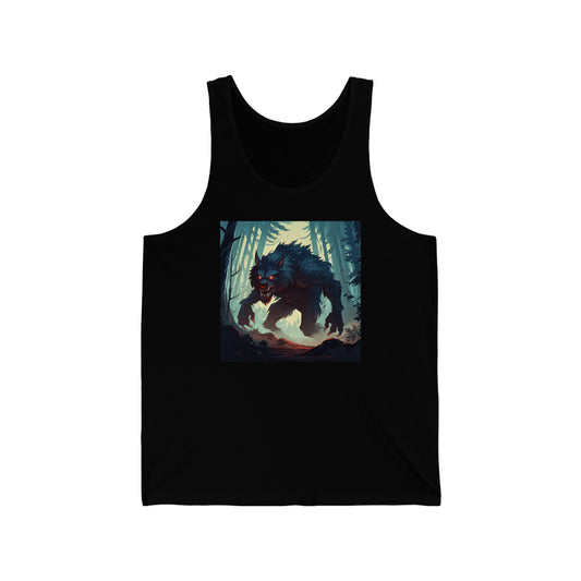 Werewolf in the Woods - Unisex Jersey Tank