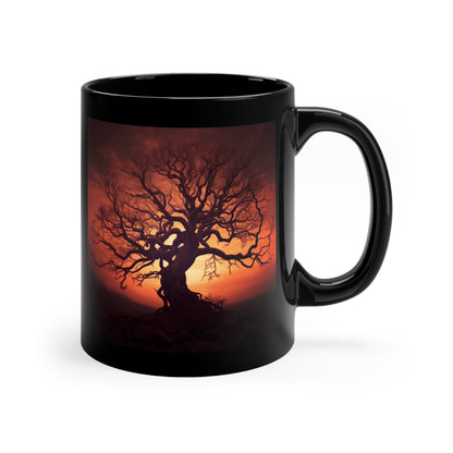 Spooky Tree Subset - 11oz Black Mug