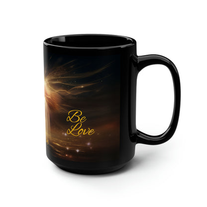 Believe in Love - Black Mug, 15oz