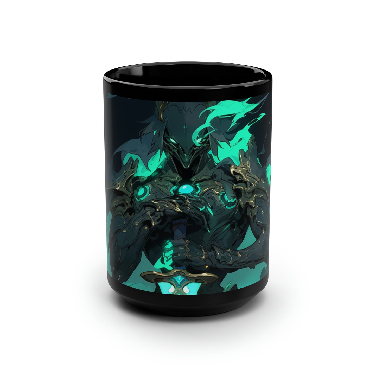 Guardian of Night (Closeup) - Black Mug, 15oz