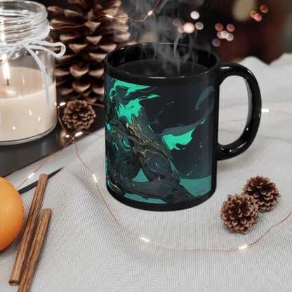 Guardian of Night (Closeup) - 11oz Black Mug