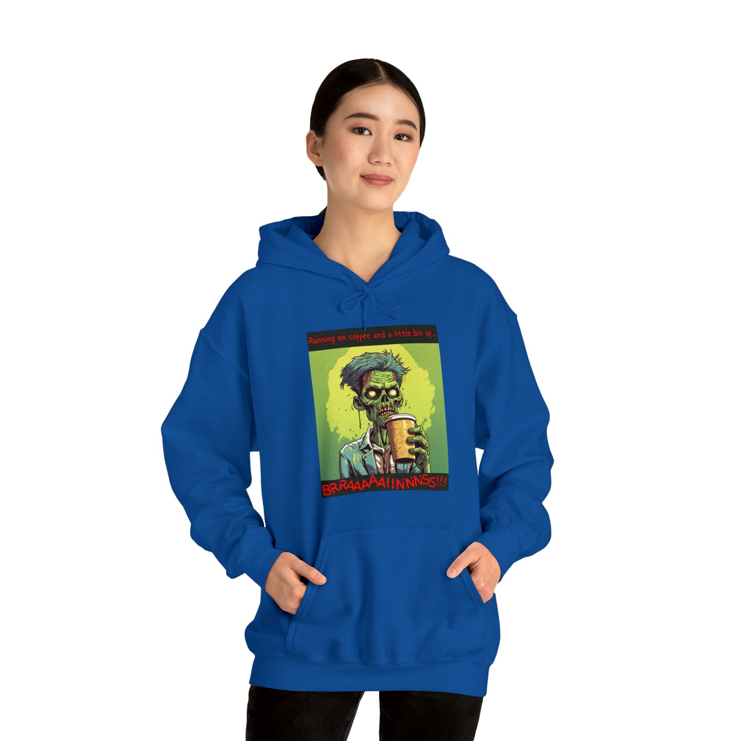 Zombie Coffee Brains - Unisex Heavy Blend™ Hooded Sweatshirt