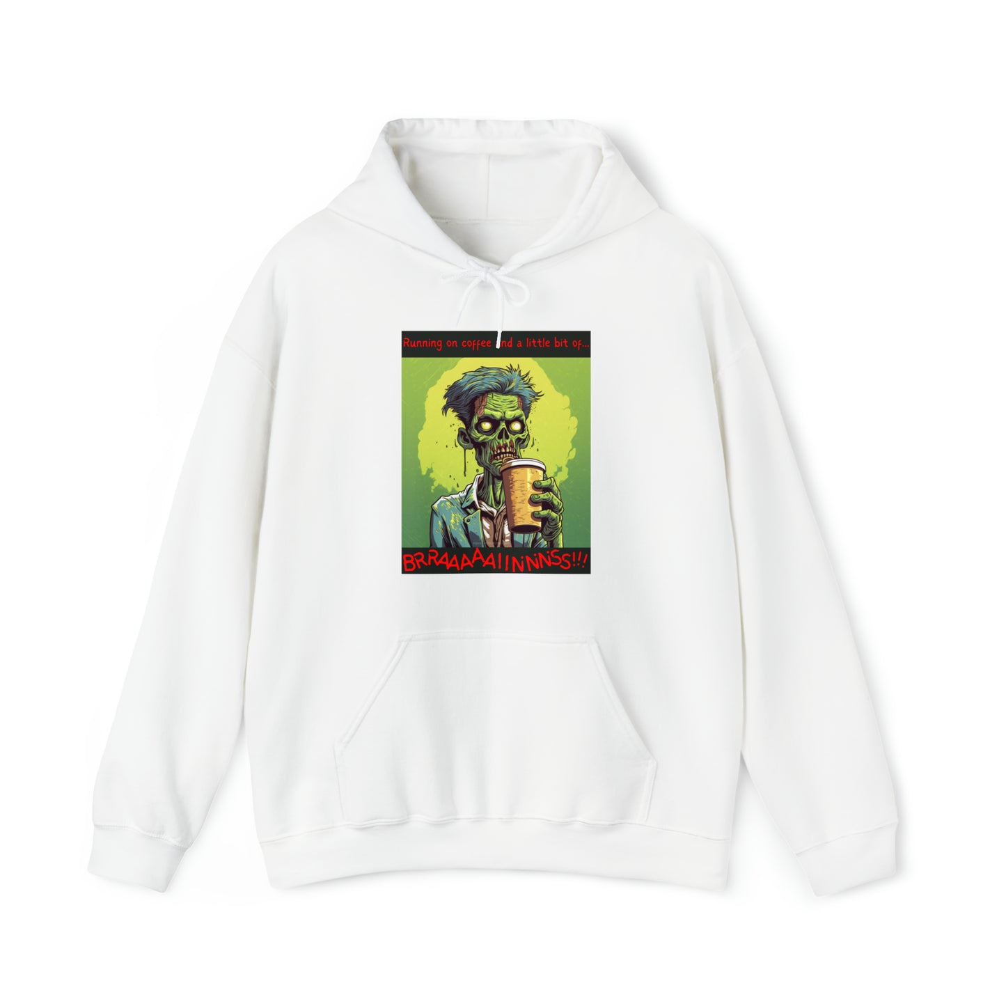 Zombie Coffee Brains - Unisex Heavy Blend™ Hooded Sweatshirt