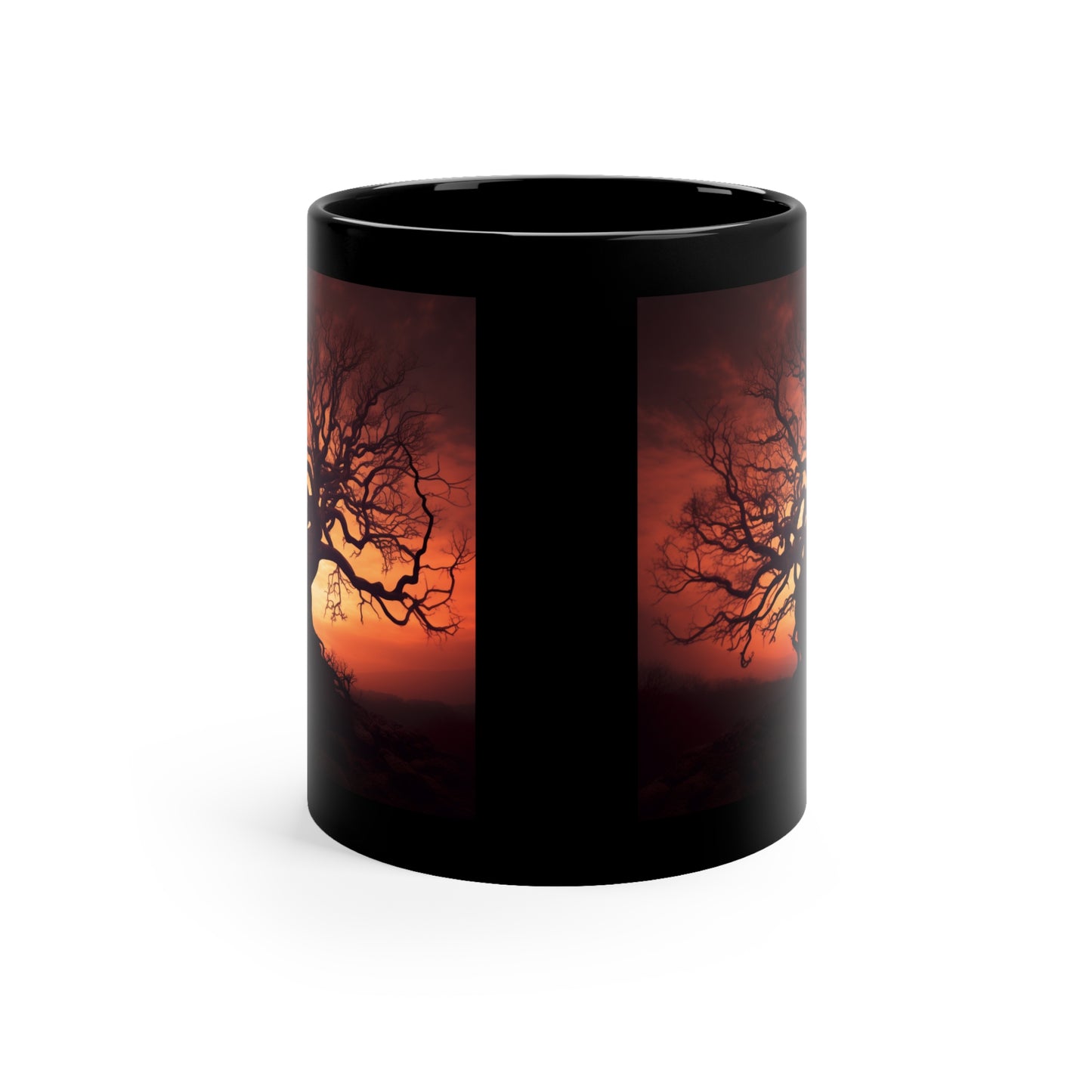 Spooky Tree Subset - 11oz Black Mug