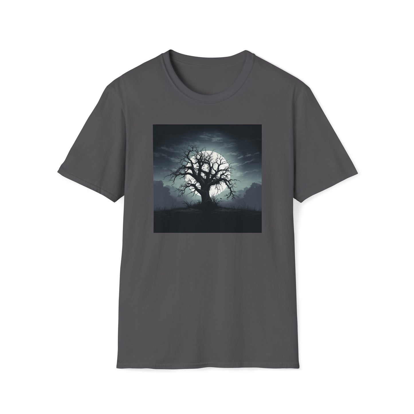 Serene Spooky Tree - Unisex Softstyle T-Shirt