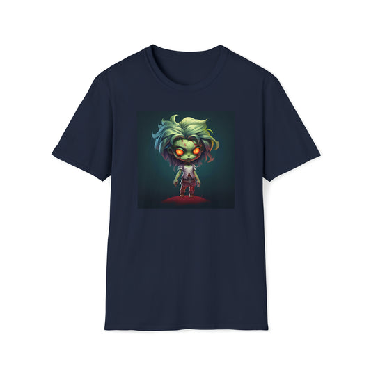 Chibi Zombie Girl- Unisex Softstyle T-Shirt