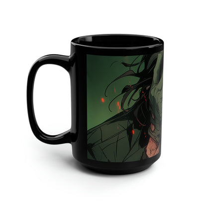 Subject 292 (Closeup) - Black Mug, 15oz