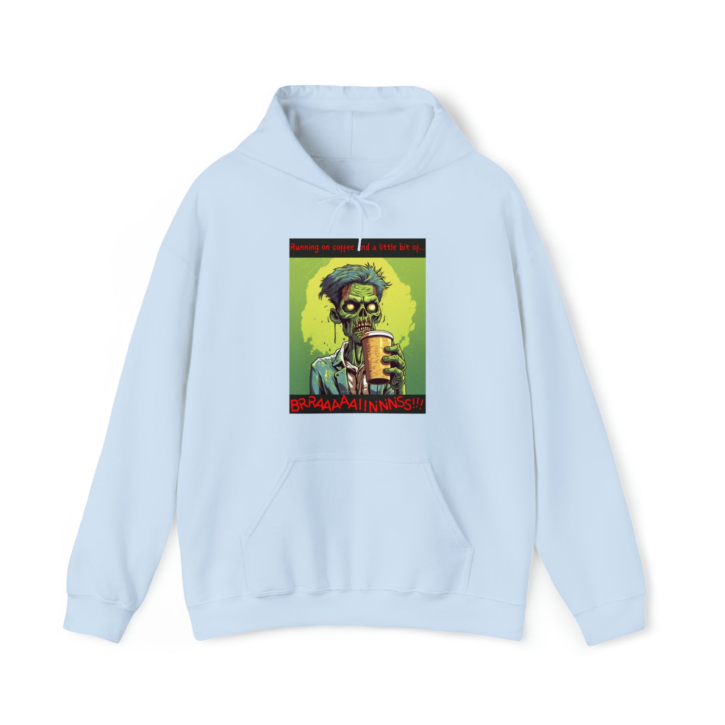 Zombie Coffee Brains - Unisex Heavy Blend™ Hooded Sweatshirt