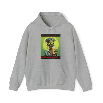 Zombie Coffee Brains - Unisex Heavy Blend™ Hooded Sweatshirt