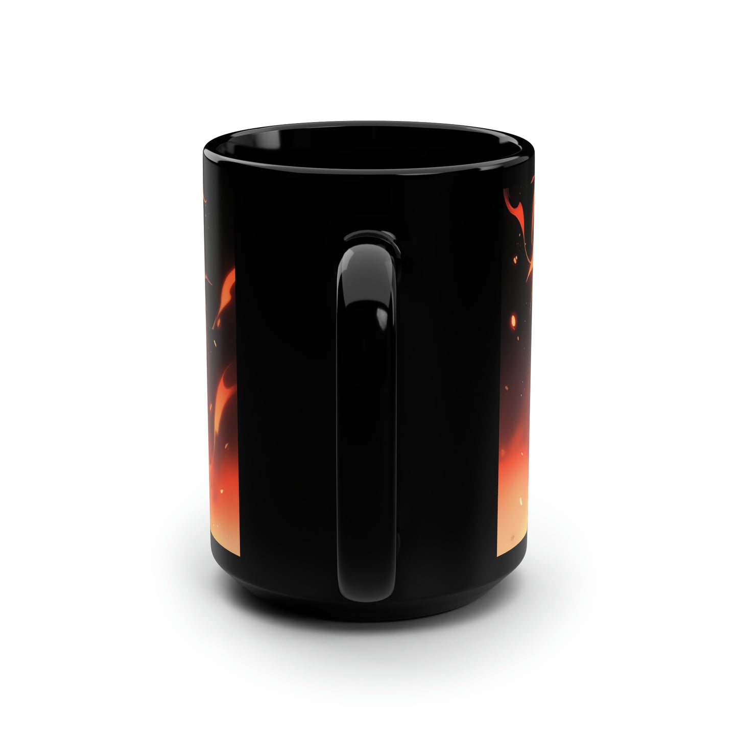 From the Ashes (Closeup) - Black Mug, 15oz