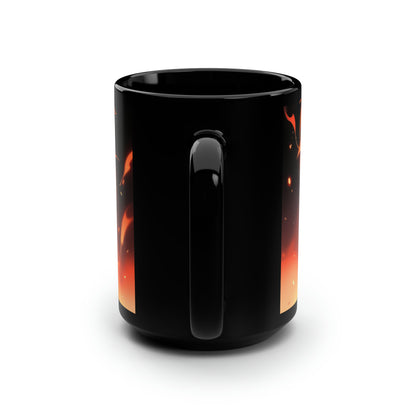 From the Ashes (Closeup) - Black Mug, 15oz