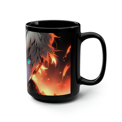 From the Ashes (Closeup) - Black Mug, 15oz