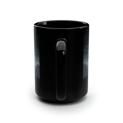 Serene Spooky Tree - Black Mug, 15oz