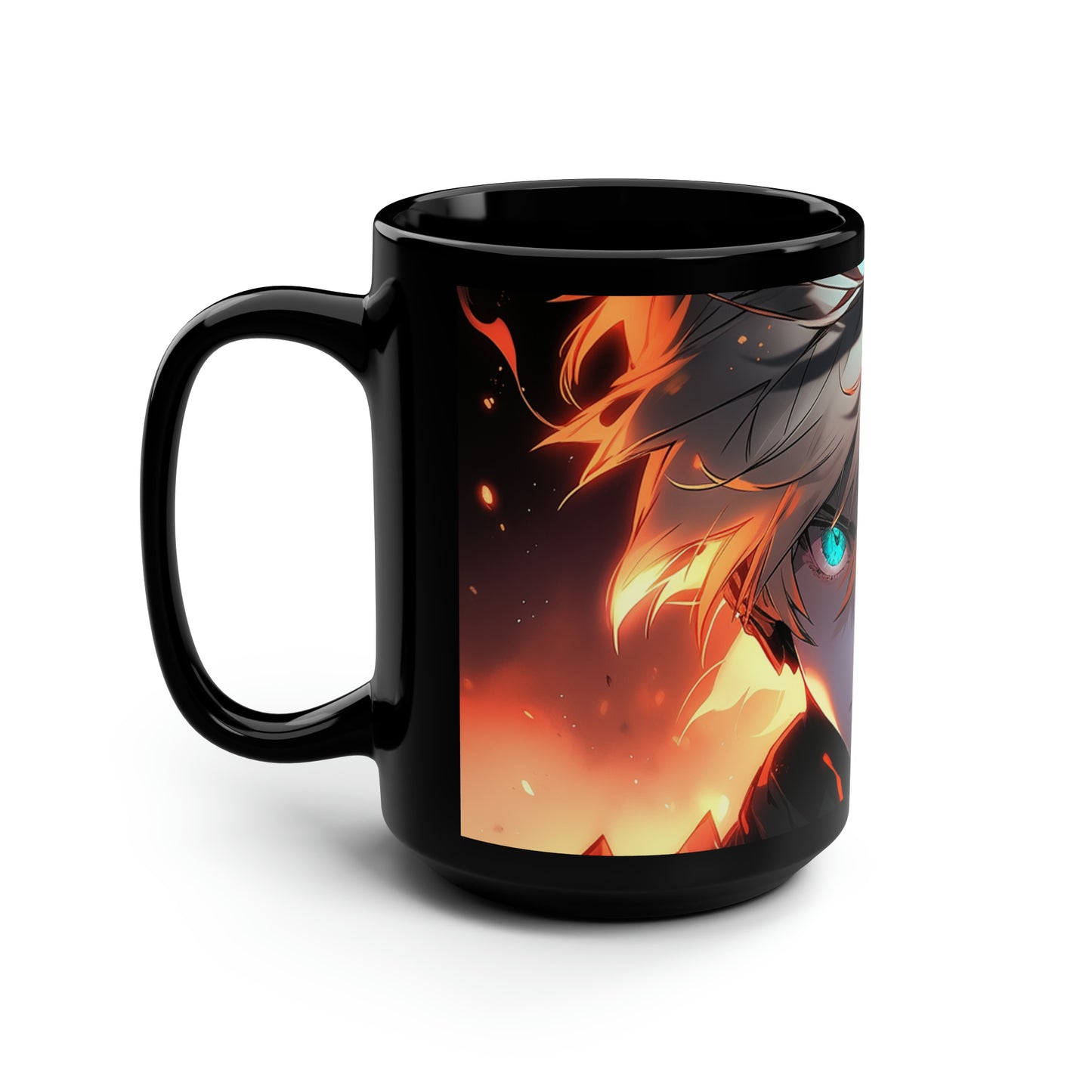 From the Ashes (Closeup) - Black Mug, 15oz