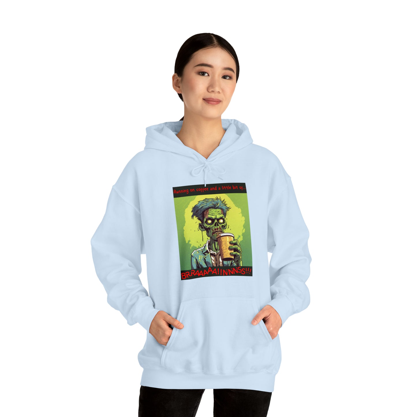 Zombie Coffee Brains - Unisex Heavy Blend™ Hooded Sweatshirt