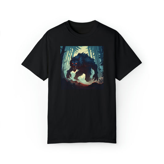 Werewolf in the Woods - Unisex Ultra Soft Garment-Dyed T-shirt