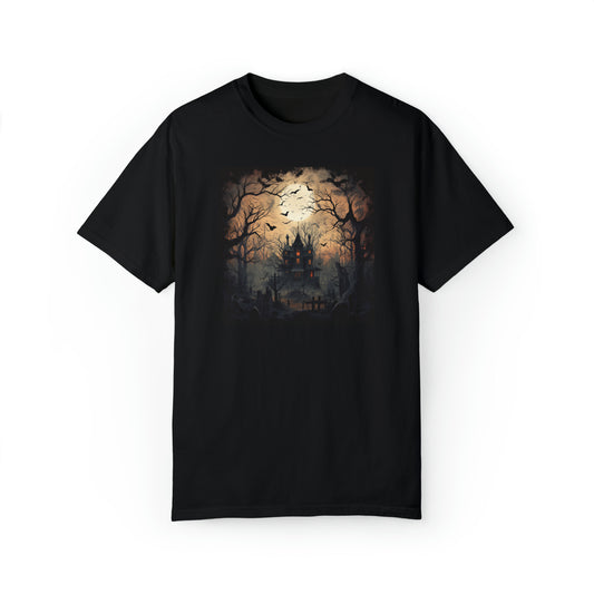 Spooky House - Unisex Ultra Soft Garment-Dyed T-shirt