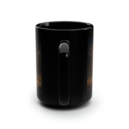 Be the Light - Black Mug, 15oz