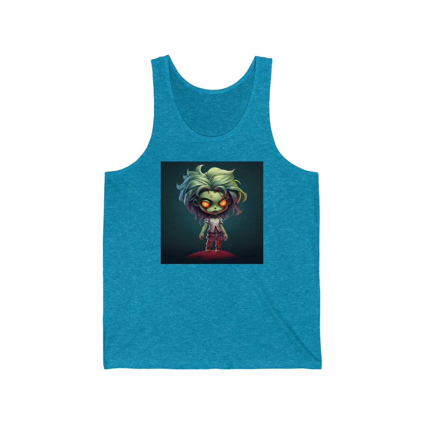 Chibi Zombie Girl - Unisex Jersey Tank